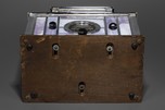 Radio-Glo Stained Glass + Chrome Radio in Lavender Swirl - Prototype